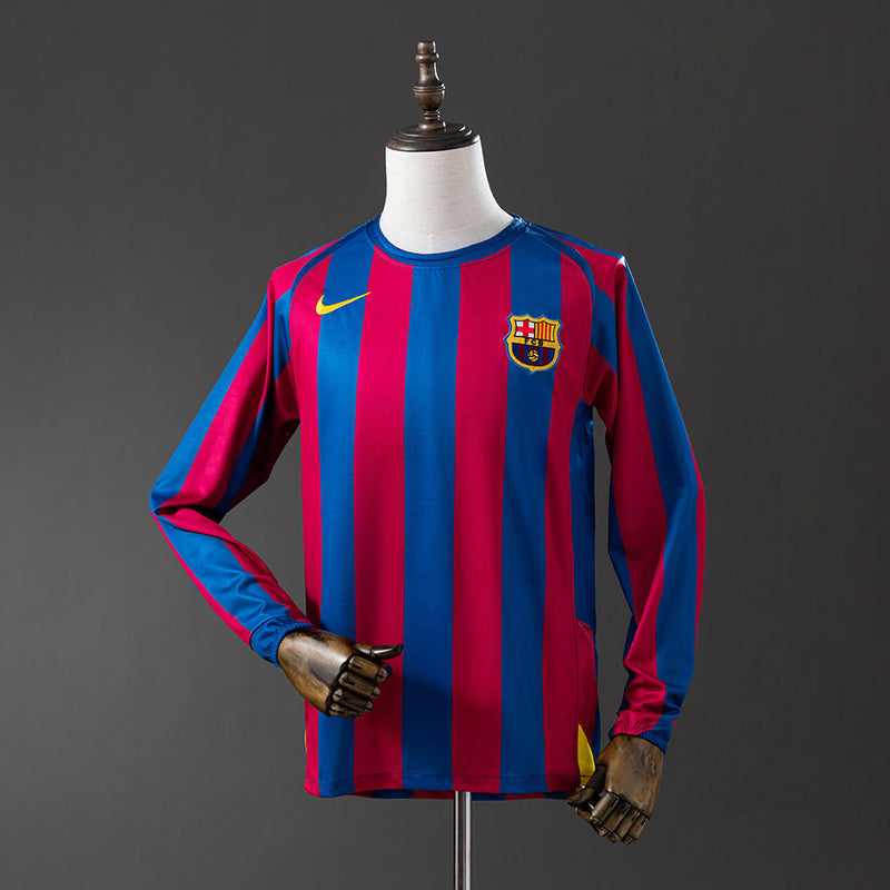 Retro Camisa Longa Barcelona 05/06 Home