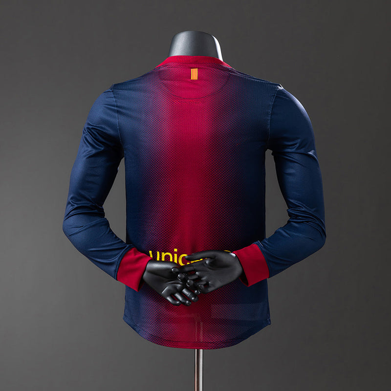 Retro Camisa Longa Barcelona 12/13 Jogador Home