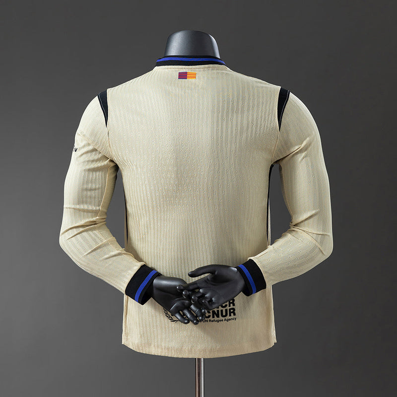 25/26 Camisa Longa Barcelona Jogador Away