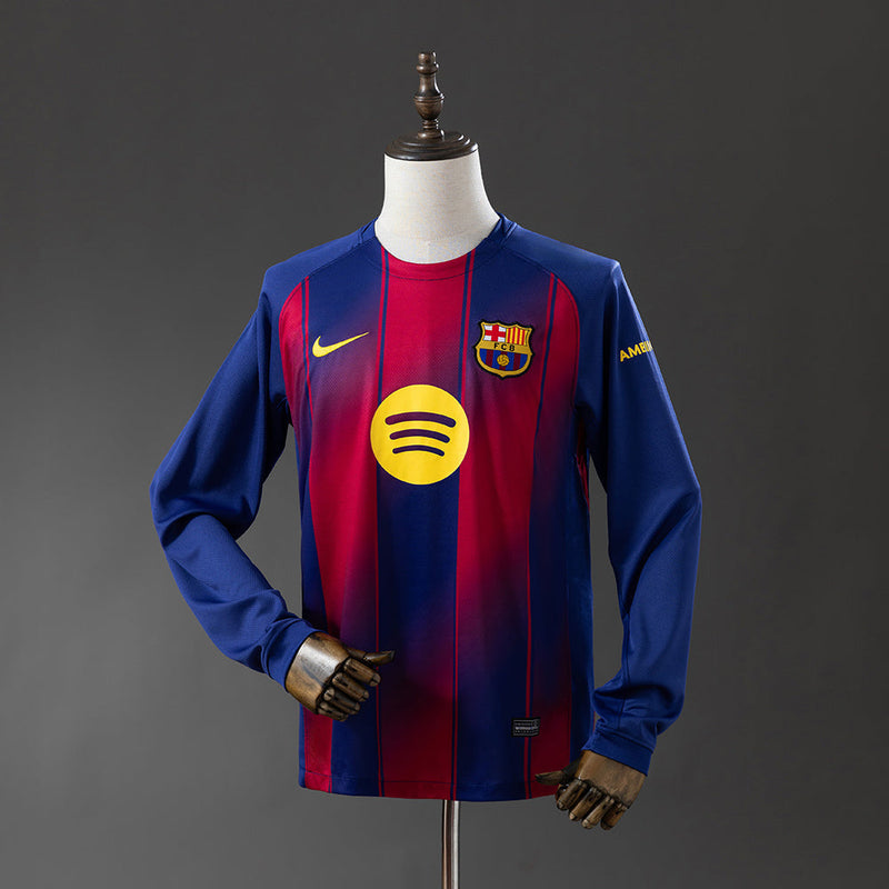 25/26 Camisa Longa Barcelona Home