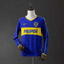 Retro Camisa Longa Boca Juniors 03/04 Home