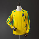 Retro Camisa Longa Brasil 2002 Home