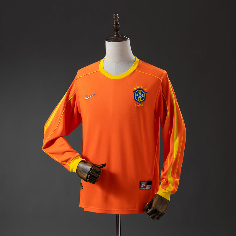 Retro Camisa Longa Brasil 1998 Goleiro