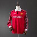 Retro Camisa Longa Manchester United 98/99 Home