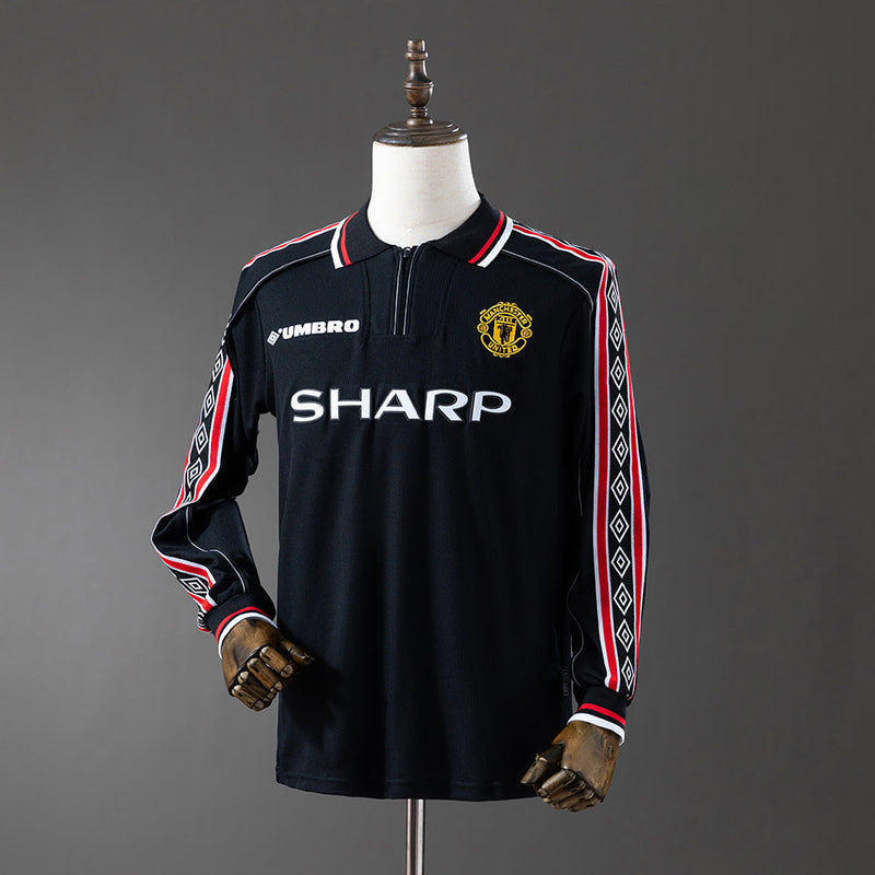 Retro Camisa Longa Manchester United 1998/99 Away