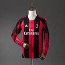 Retro Camisa Longa Milan 10/11 Home