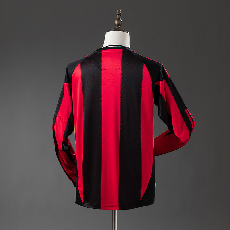 Retro Camisa Longa Milan 10/11 Home