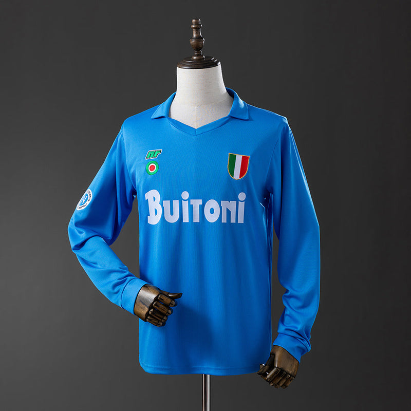 Retro Camisa Longa Napoli 87/88 Home