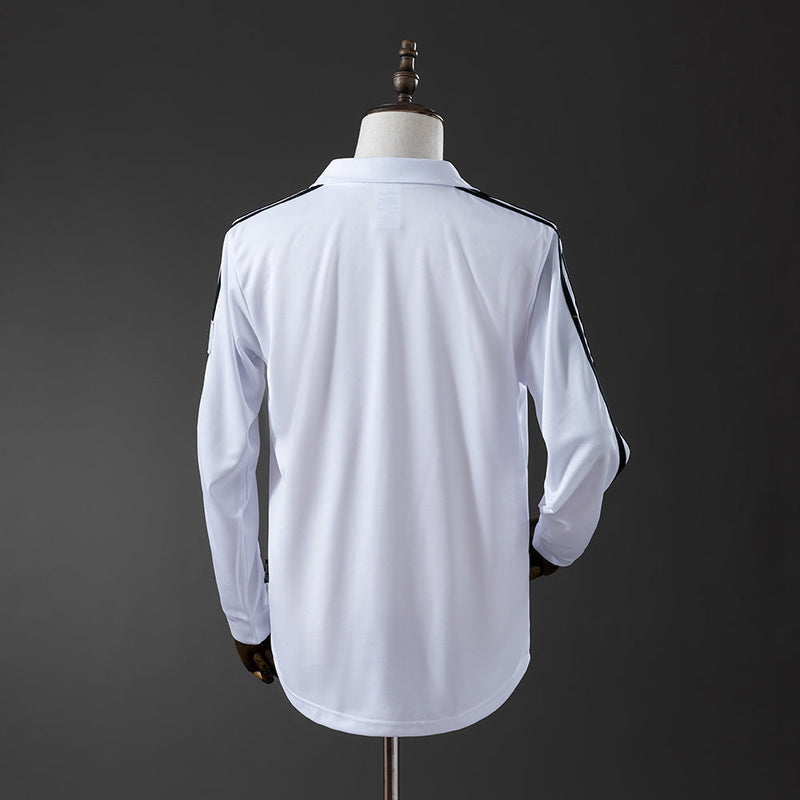 Retro Camisa Longa Real Madrid 02/03 Edição Champions League Home