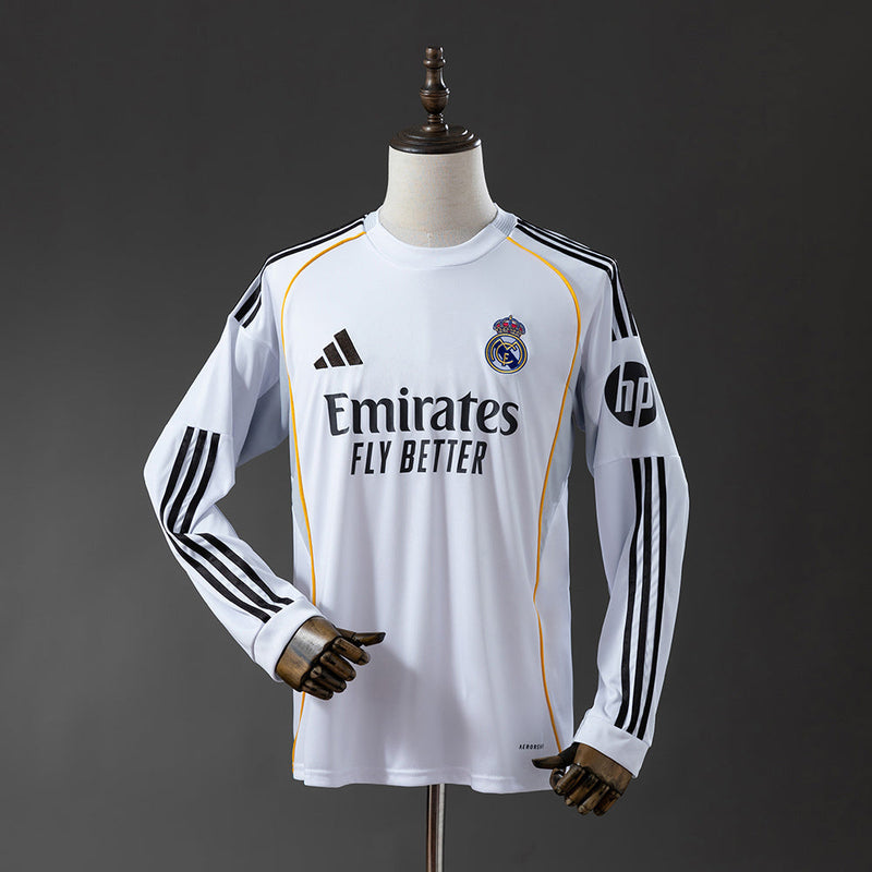 25/26 Camisa Longa Real Madrid Home